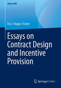 Vorderes Coverbild Essays on Contract Design and Incentive Provision
