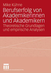Vorderes Coverbild Berufserfolg von Akademikerinnen und Akademikern