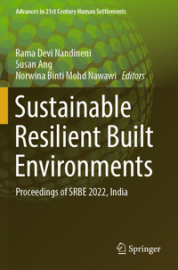 Vorderes Coverbild Sustainable Resilient Built Environments