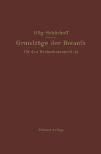Vorderes Coverbild Grundzüge der Botanik