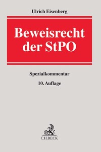Vorderes Coverbild Beweisrecht der StPO