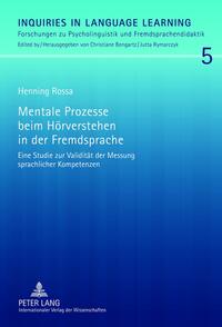 Vorderes Coverbild Mentale Prozesse beim Hörverstehen in der Fremdsprache