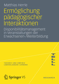 Vorderes Coverbild Ermöglichung pädagogischer Interaktionen