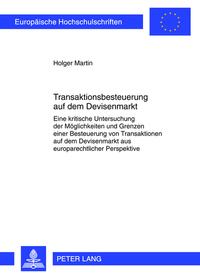 Vorderes Coverbild Transaktionsbesteuerung auf dem Devisenmarkt