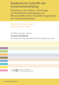 Vorderes Coverbild Akademische Zukünfte der Erwachsenenbildung