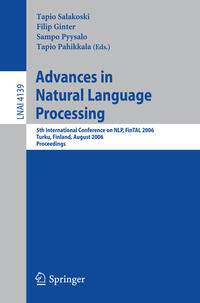 Vorderes Coverbild Advances in Natural Language Processing