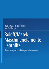 Vorderes Coverbild Roloff/Matek Maschinenelemente Lehrhilfe