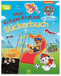 Vorderes Coverbild PAW Patrol Mein Kritzel-Kratzel Stickerbuch mit Bambus-Stick