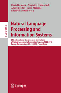 Vorderes Coverbild Natural Language Processing and Information Systems