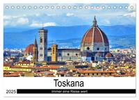 Vorderes Coverbild Toskana - Immer eine Reise wert (Tischkalender 2025 DIN A5 quer), CALVENDO Monatskalender