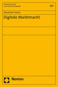 Vorderes Coverbild Digitale Marktmacht