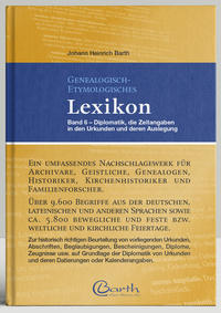 Vorderes Coverbild Genealogisch-Etymologisches Lexikon
