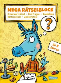Vorderes Coverbild Mega Rätselblock – Kreuzworträtsel, Quizfragen, Knobeleien, Wörterrätsel, Zahlenrätsel
