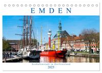 Vorderes Coverbild EMDEN, Seehafenstadt in Ostfriesland (Tischkalender 2025 DIN A5 quer), CALVENDO Monatskalender