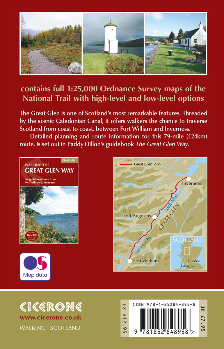 Rückseitencover The Great Glen Way Map Booklet