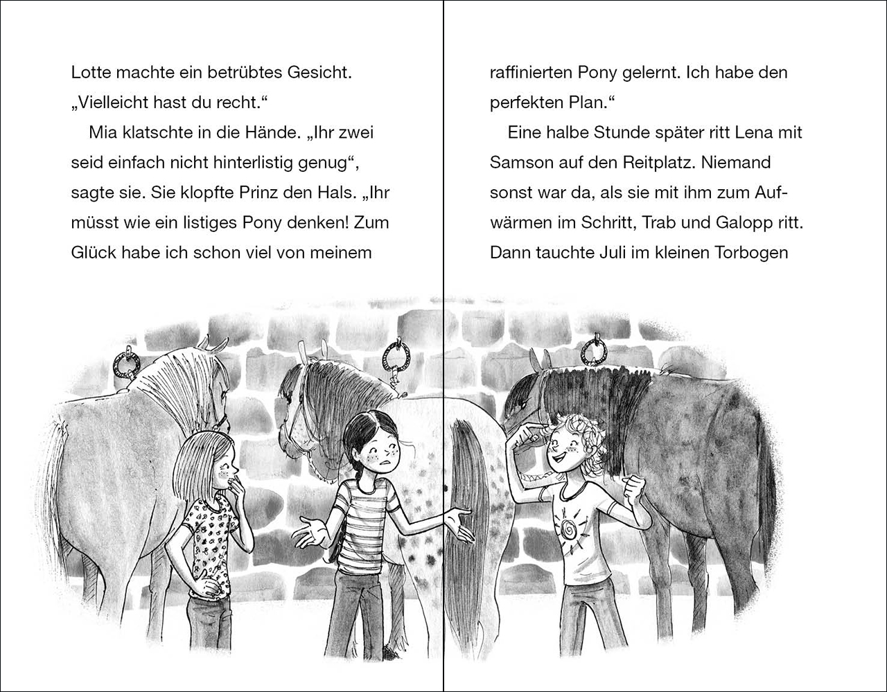 Beispielinhalt (Bild) Ponyhof Apfelblüte (Band 15) - Glaub an dich, Juli