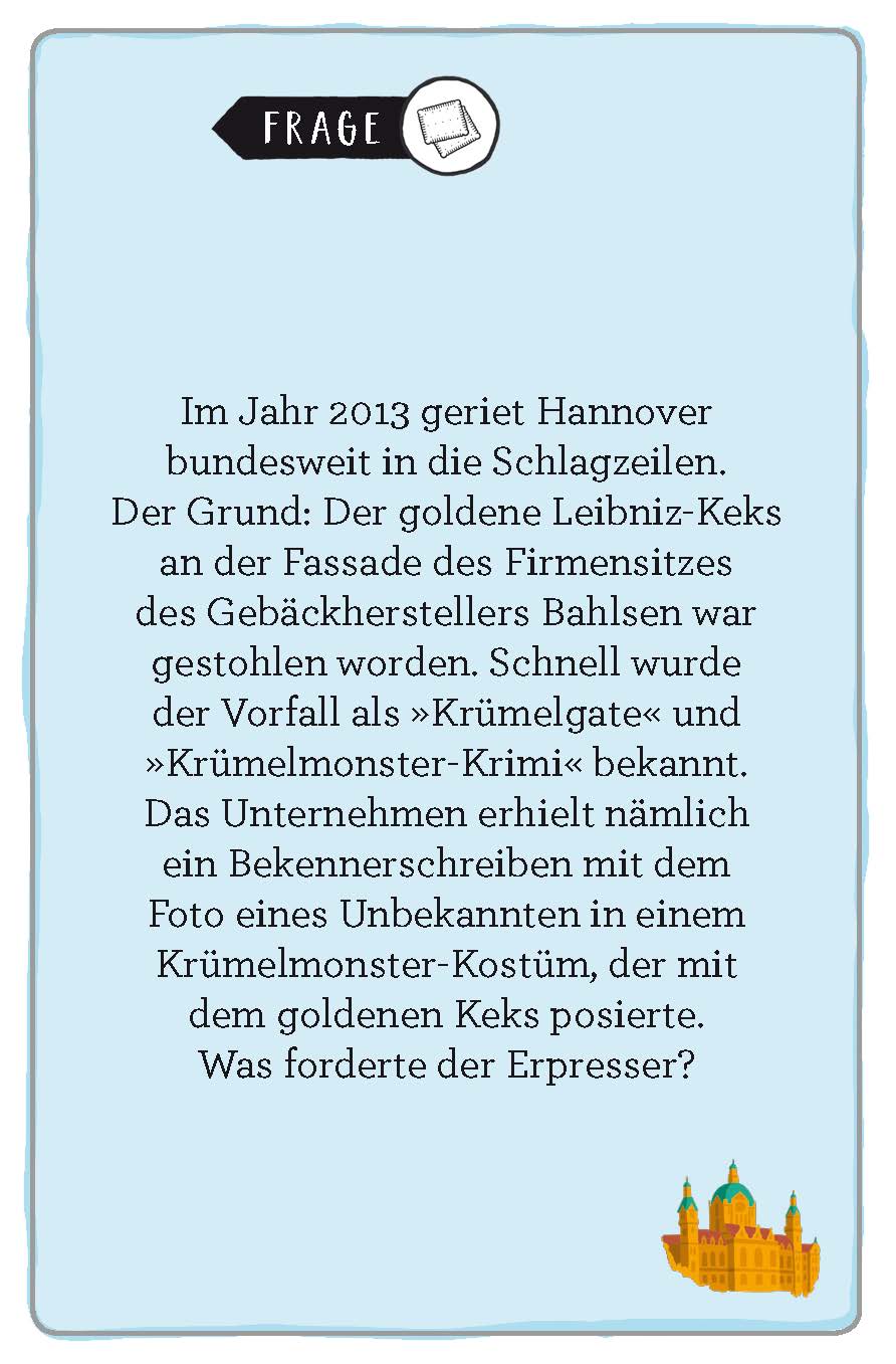 Beispielinhalt (Bild) Hannover. Das Heimat-Quiz