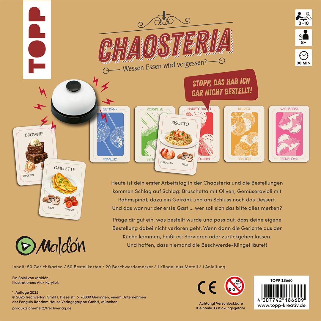 Beispielinhalt (Bild) Chaosteria – Wessen Essen wird vergessen?