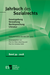 Vorderes Coverbild Jahrbuch des Sozialrechts (der Gegenwart). Gesetzgebung - Verwaltung... / Jahrbuch des Sozialrechts - - Dokumentation für das Jahr 2017