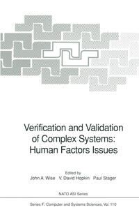 Vorderes Coverbild Verification and Validation of Complex Systems: Human Factors Issues