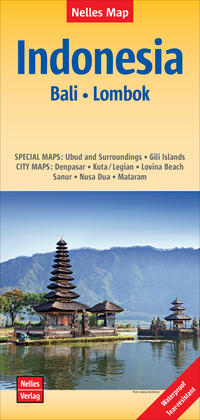 Vorderes Coverbild Nelles Map Landkarte Indonesia : Bali, Lombok