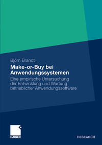 Vorderes Coverbild Make-or-Buy bei Anwendungssystemen