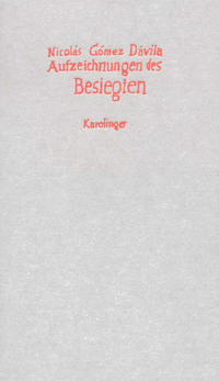 Vorderes Coverbild Aufzeichnungen des Besiegten