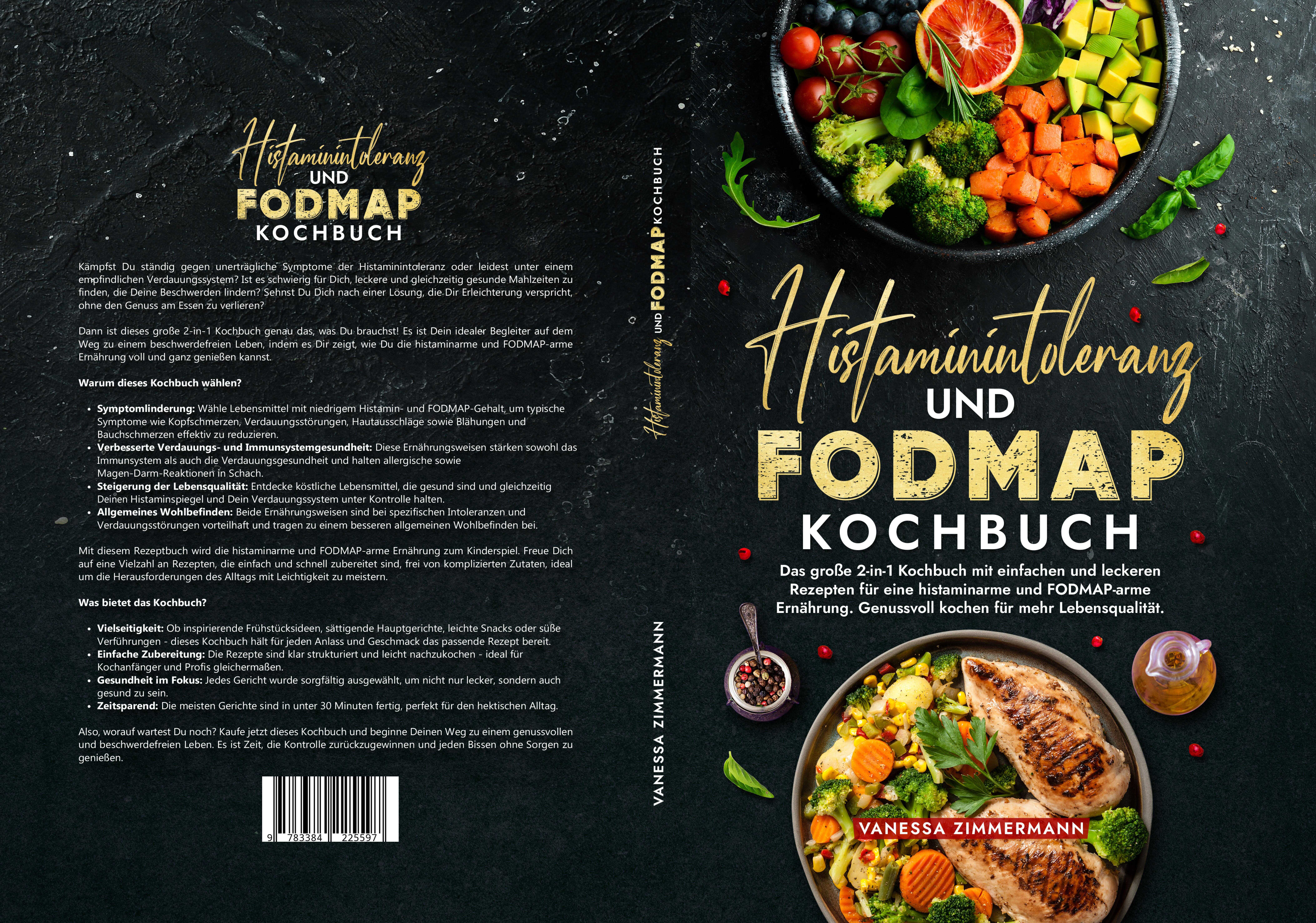 Gesamtes Coverbild Histaminintoleranz und Fodmap Kochbuch