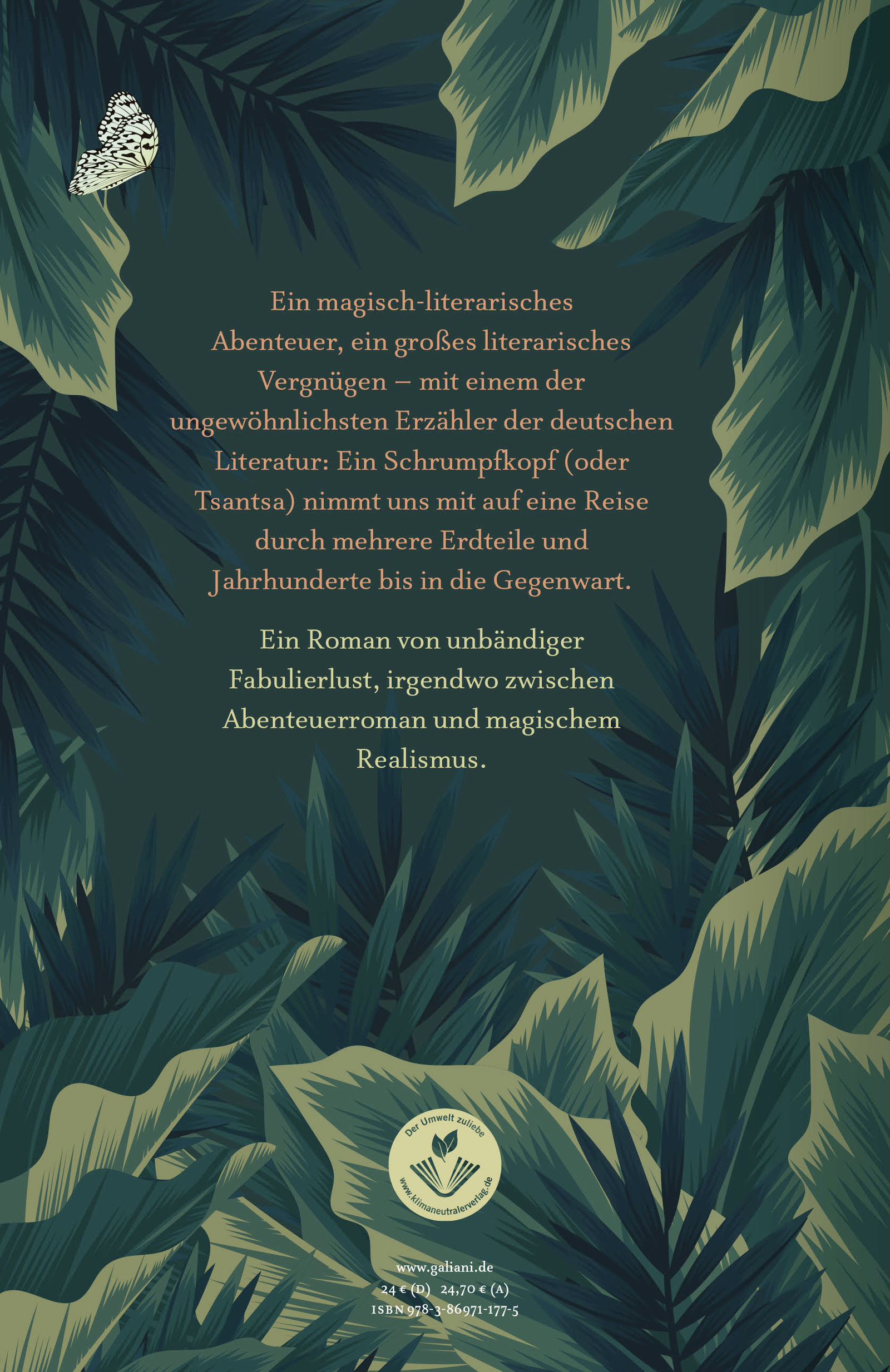 Rückseitencover Die Tsantsa-Memoiren