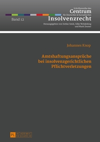 Vorderes Coverbild Amtshaftungsansprüche bei insolvenzgerichtlichen Pflichtverletzungen