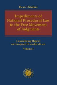 Vorderes Coverbild Impediments of National Procedural Law to the Free Movement of Judgments