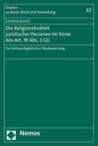 Vorderes Coverbild Die Religionsfreiheit juristischer Personen im Sinne des Art. 19 Abs. 3 GG