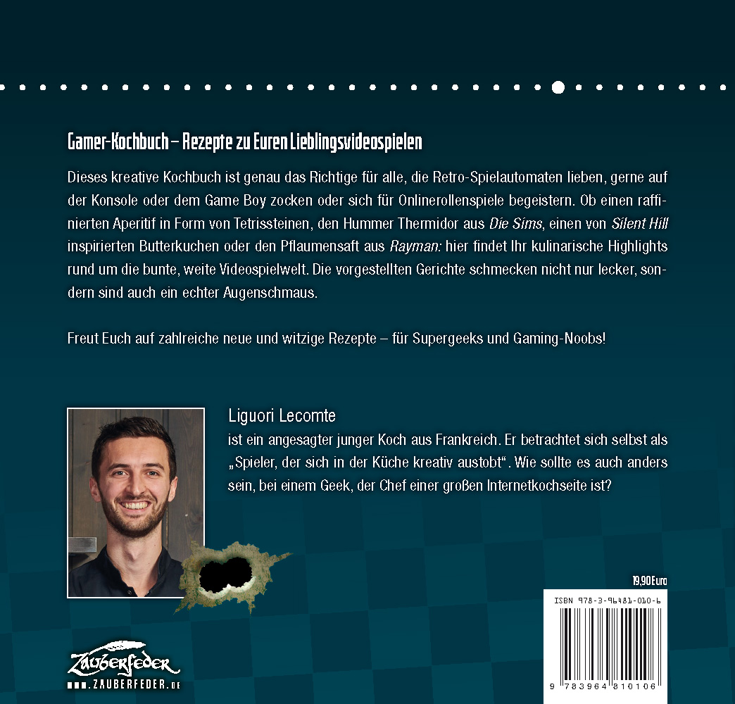 Rückseitencover Gamer-Kochbuch