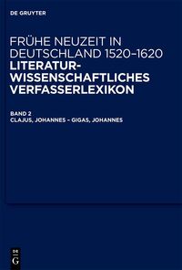 Vorderes Coverbild Clajus, Johannes – Gigas, Johannes