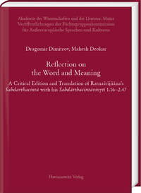 Vorderes Coverbild Reflection on the Word and Meaning