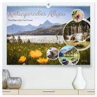 Vorderes Coverbild Naturparadies Allgäu - Von Oberstdorf bis Füssen (hochwertiger Premium Wandkalender 2025 DIN A2 quer), Kunstdruck in Hochglanz
