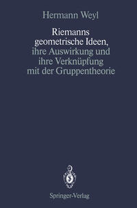 Vorderes Coverbild Riemanns geometrische Ideen, ihre Auswirkung und ihre Verknüpfung mit der Gruppentheorie