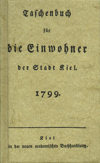 Vorderes Coverbild Taschenbuch für die Einwohner der Stadt Kiel 1799