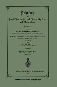Vorderes Coverbild Jahrbuch der Preutzischen Forst- und Jagdgesetzgebung und Verwaltung