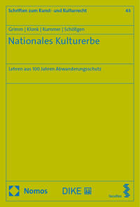 Vorderes Coverbild Nationales Kulturerbe