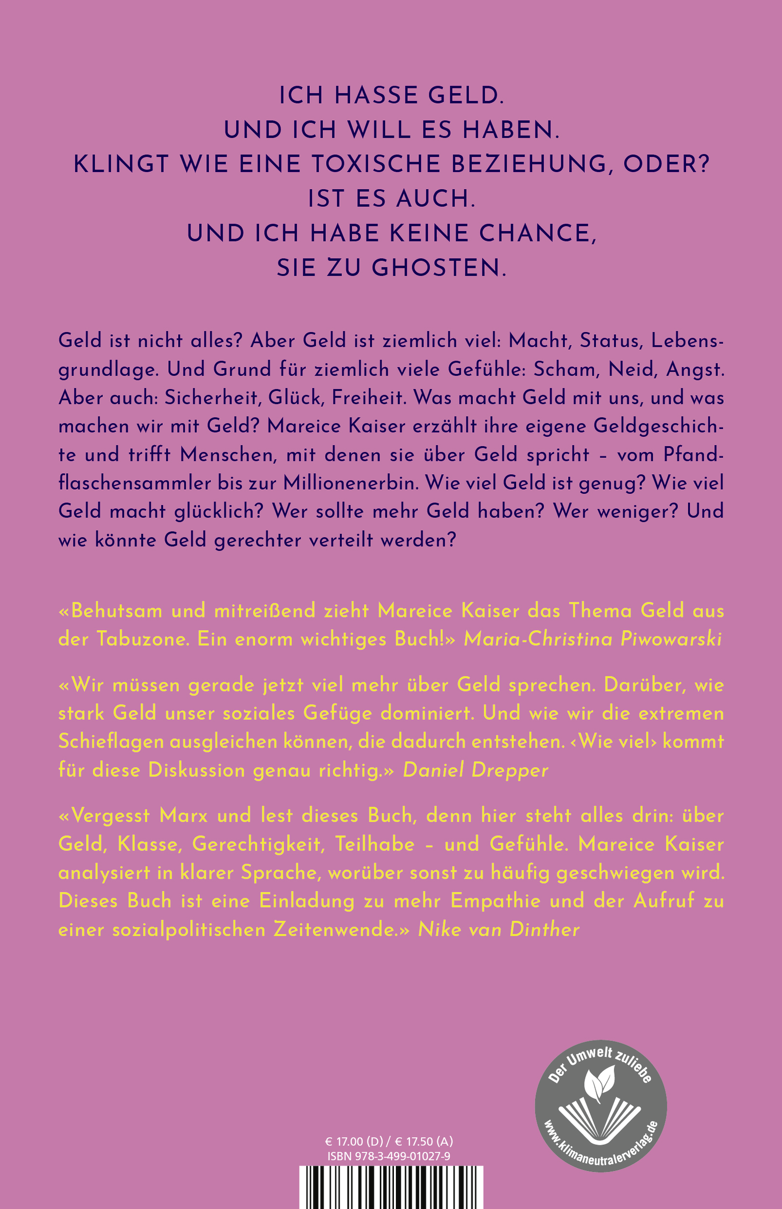 Rückseitencover Wie viel