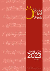 Vorderes Coverbild Jahrbuch des Österreichischen Volksliedwerkes · Band 72 | 2023