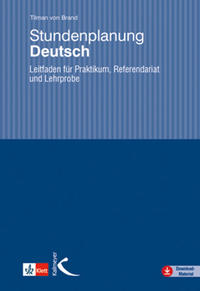 Vorderes Coverbild Stundenplanung Deutsch