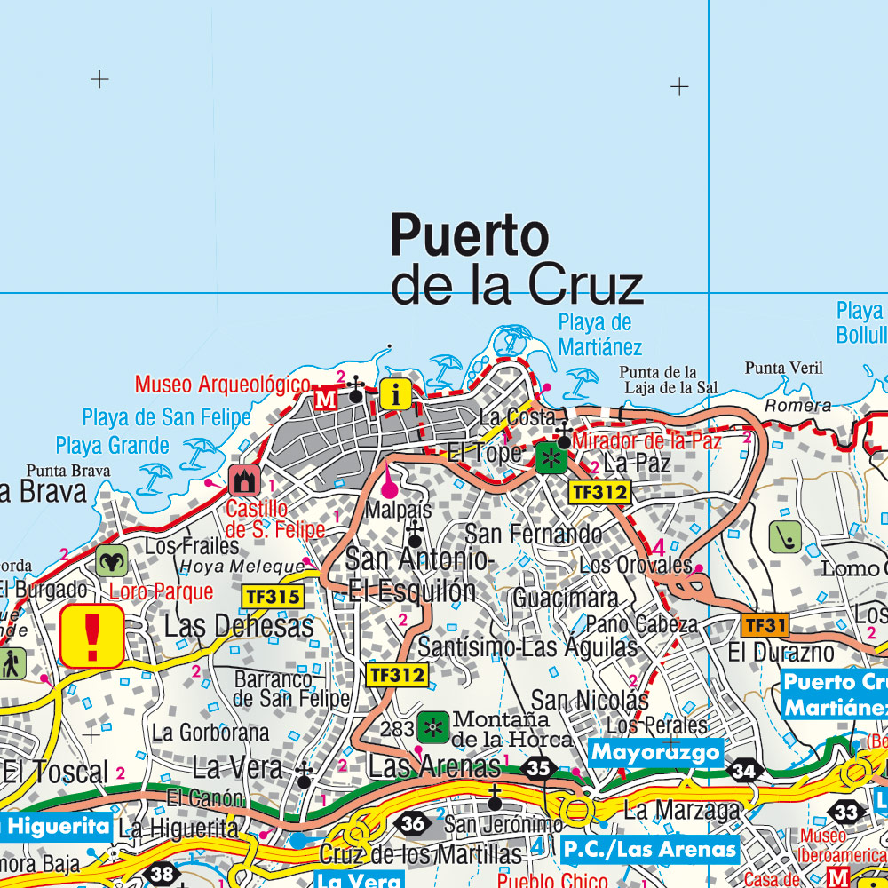 Beispielinhalt (Bild) Teneriffa, Autokarte 1:50.000, freytag & berndt