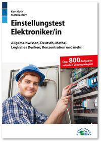 Vorderes Coverbild Einstellungstest Elektroniker