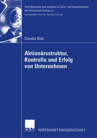 Vorderes Coverbild Aktionärsstruktur, Kontrolle und Erfolg von Unternehmen