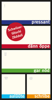 Vorderes Coverbild Schwiizertütschi Zäddeli