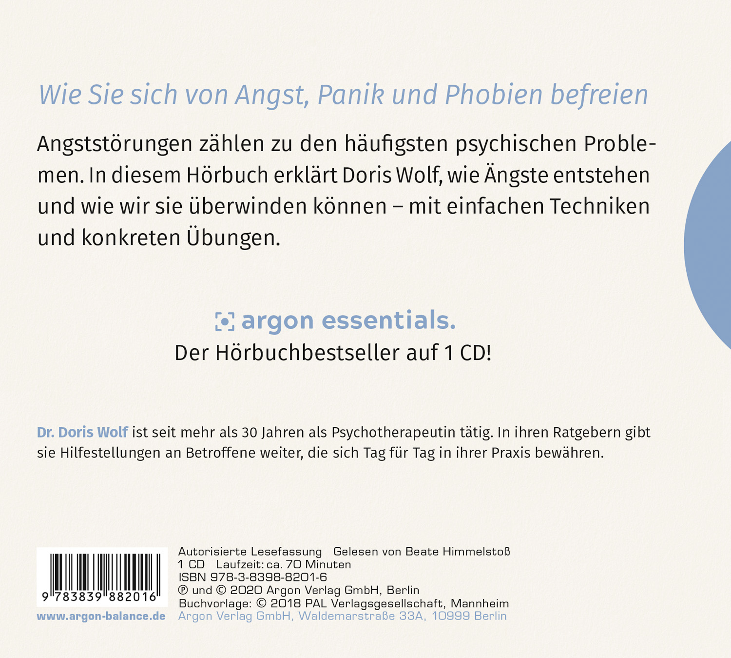 Rückseitencover Ängste verstehen und überwinden