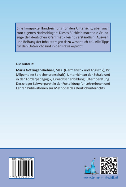 Rückseitencover Grammatik einfach logisch