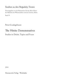 Vorderes Coverbild The Hittite Demonstratives